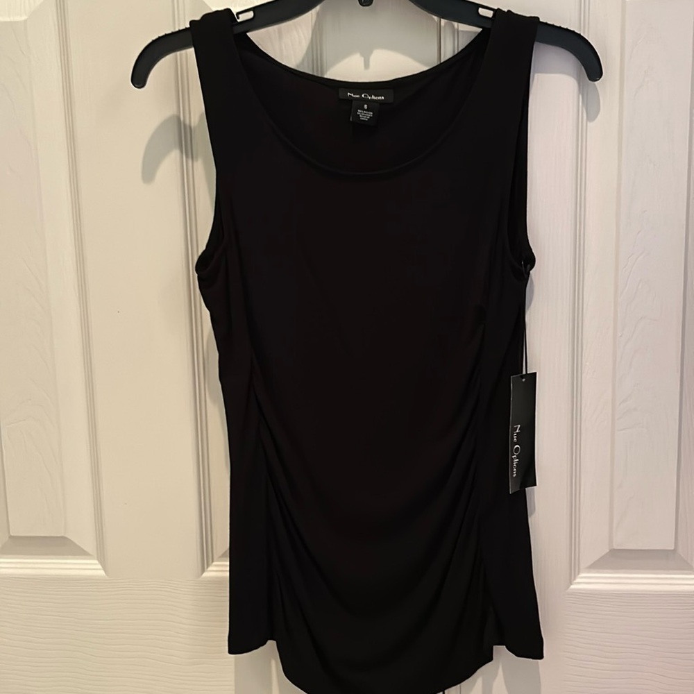 NWT-Women’s Nue Options Black, small, summer lightweight, sleeveless top.